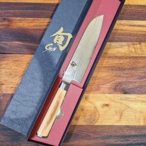 SHUN Classic White - Coltello Santoku Lama 18,00 cm  Damasco VGMax