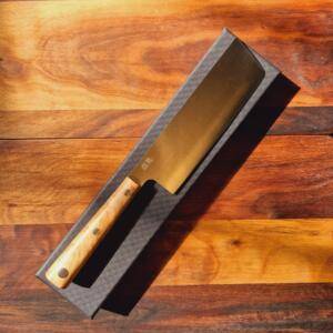 Made in Italy 2Cigni Hakucho- Coltello Nakiri 18,00cm manico in Legno di Olivo