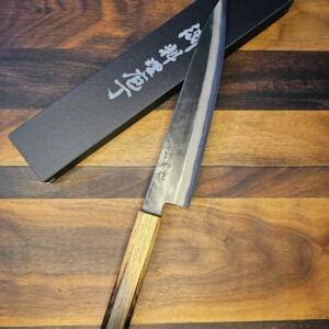 Fujiwara - Coltello Gyutoh lama 210mm Acciaio Aogami SUPER fatto a mano in Giappo