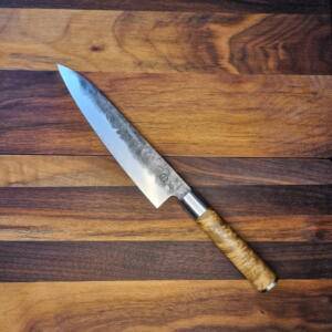 Forged VG10 5Layers - Coltello Gyuto lama 20,00cm, brut de forge, manico in radica