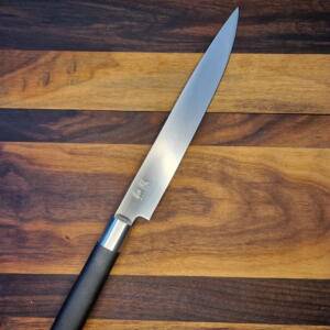 Wasabi Black - Coltello Slicer (coltello cuoco lama stretta)  lama 23,00 cm. Made in japan