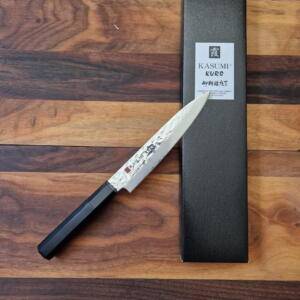 KURO - Coltello Utility Lama 15,00 cm Acciaio Damasco - Kasumi