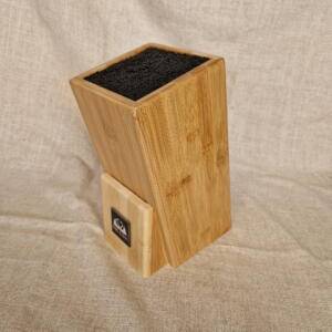 2Cigni - Ceppo Portacoltelli Universale (vuoto) in legno di Bambù verniciato