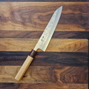 Hokiyama - Coltello Gyuto lama 210mm in acciaio sanmai Aus-10 - fatto a mano in Giappone