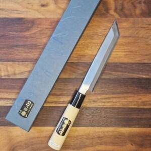 Mr. Ikeuchi - Coltello Unagisaki Hocho 165mm - Made in Japan - Acciaio ni-mai Aogami Blu