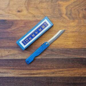 Coltello Higonokami Made in Japan - Lama 7,5cm - Water Splash Blue