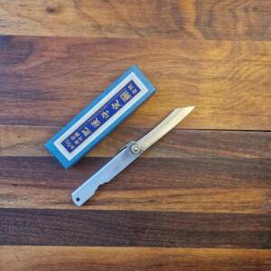 Coltello Higonokami Made in Japan - Lama 7,5cm in Acciaio Vg10 e manico in Acciaio