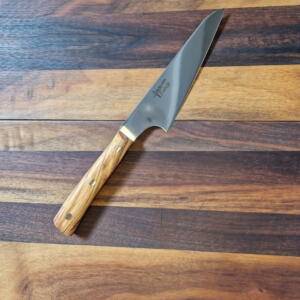 MaglioNero - Coltello Utility Lama 14,00cm Manico in Olivo - Made in Italy