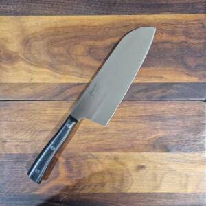 MaglioNero - Coltello MAXI Santoku Lama 21,00cm Manico in POM - Made in Italy