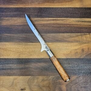 Forged VG10 5Layers - Coltello Disosso lama 16,00cm, brut de forge, manico in radica