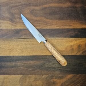 Pallarès - Utility 12cm Punta- Carbon Steel - Olivo