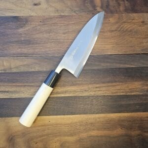 Yamawaki - Coltello Deba lama 165mm in acciaio ni-mai White Paper Steel