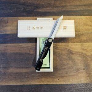 Nagao Kanekoma - Coltello Higonokami HandMade in Japan- Lama 7,5 cm - DAMASCO