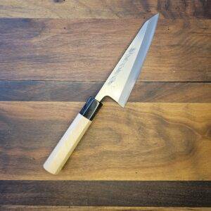 Yamawaki - Coltello Honesuki - GARASAKI lama 150mm in acciaio ni-mai White Paper Steel