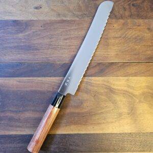 Seki Magoroku Red Wood - Coltello Pane lama 22,50 cm. Made in Japan