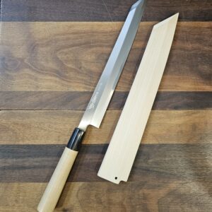 Yamawaki - Coltello Yanagi-Kiritsuke 270mm acciaio ni-mai Shirogami2 - con Saya