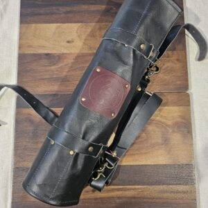 Witloft - Rotolo Portacoltelli in Cuoio di Bufalo Nero 17 posti