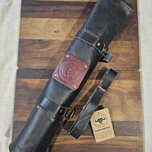 Witloft - Rotolo Portacoltelli in Cuoio di Bufalo Nero 5 posti