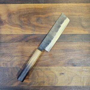 Fujiwara - Coltello Nakiri lama 165mm Acciaio Aogami SUPER fatto a mano in Giappone