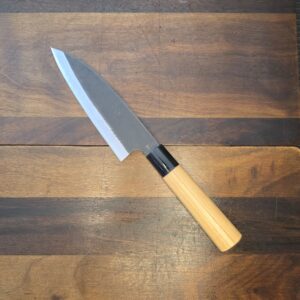Yoshida - KYUSAKICHI - Coltello Funayuki/Gyuto 155mm - Aogami - Handmade in Japan
