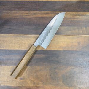 Hokiyama - Coltello Santoku lama 165mm Ginsan Steel Nashiji