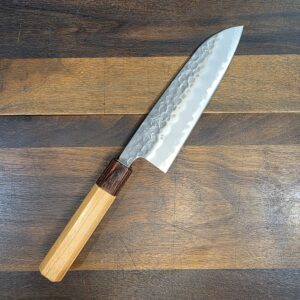 Hokiyama - Coltello Santoku 165mm - Keyaki- Shirogami2 - Made in Japan