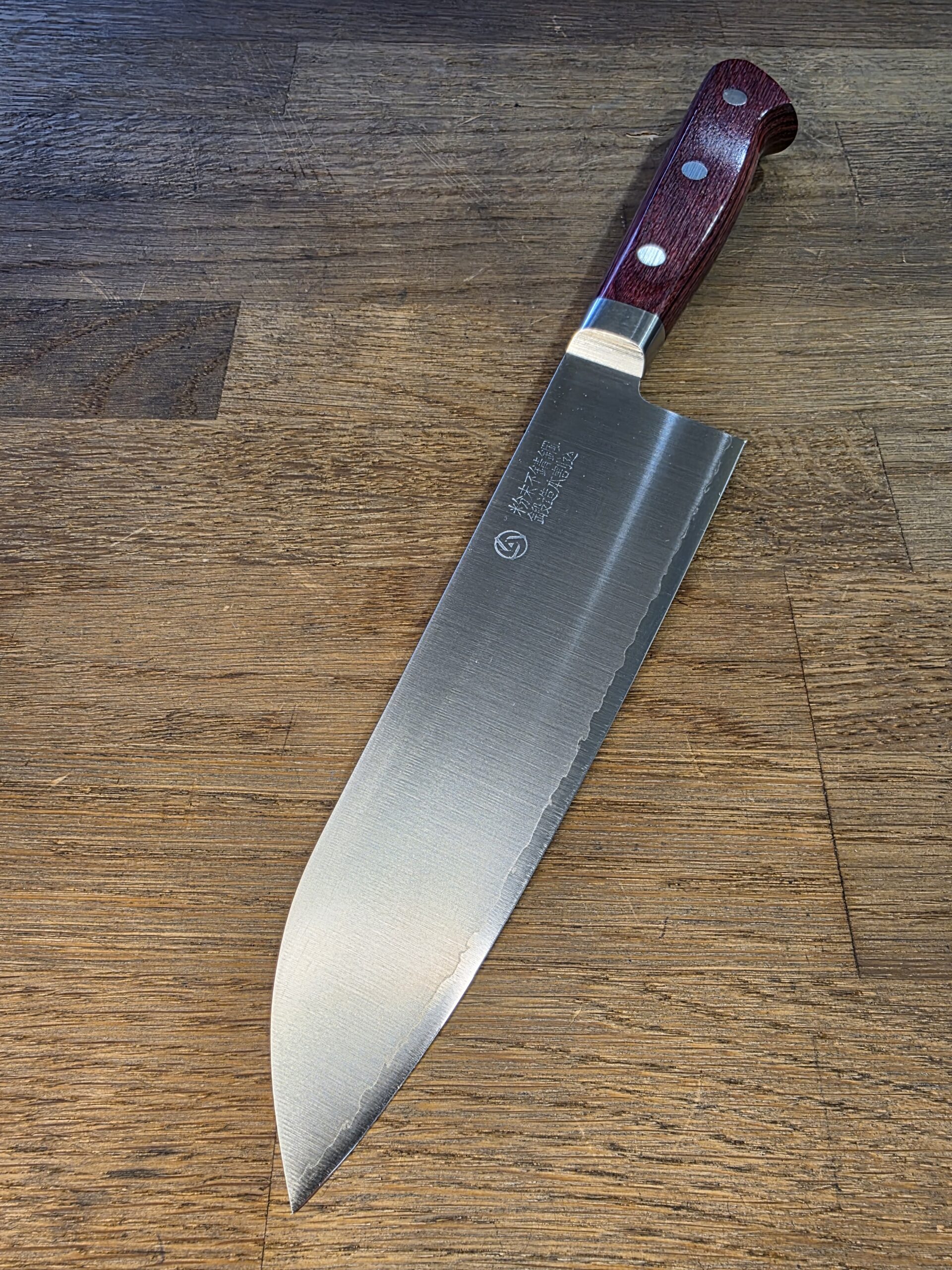 Takamura-Santoku 170mm- SG2 - RED - Made in Japan - immagine 4