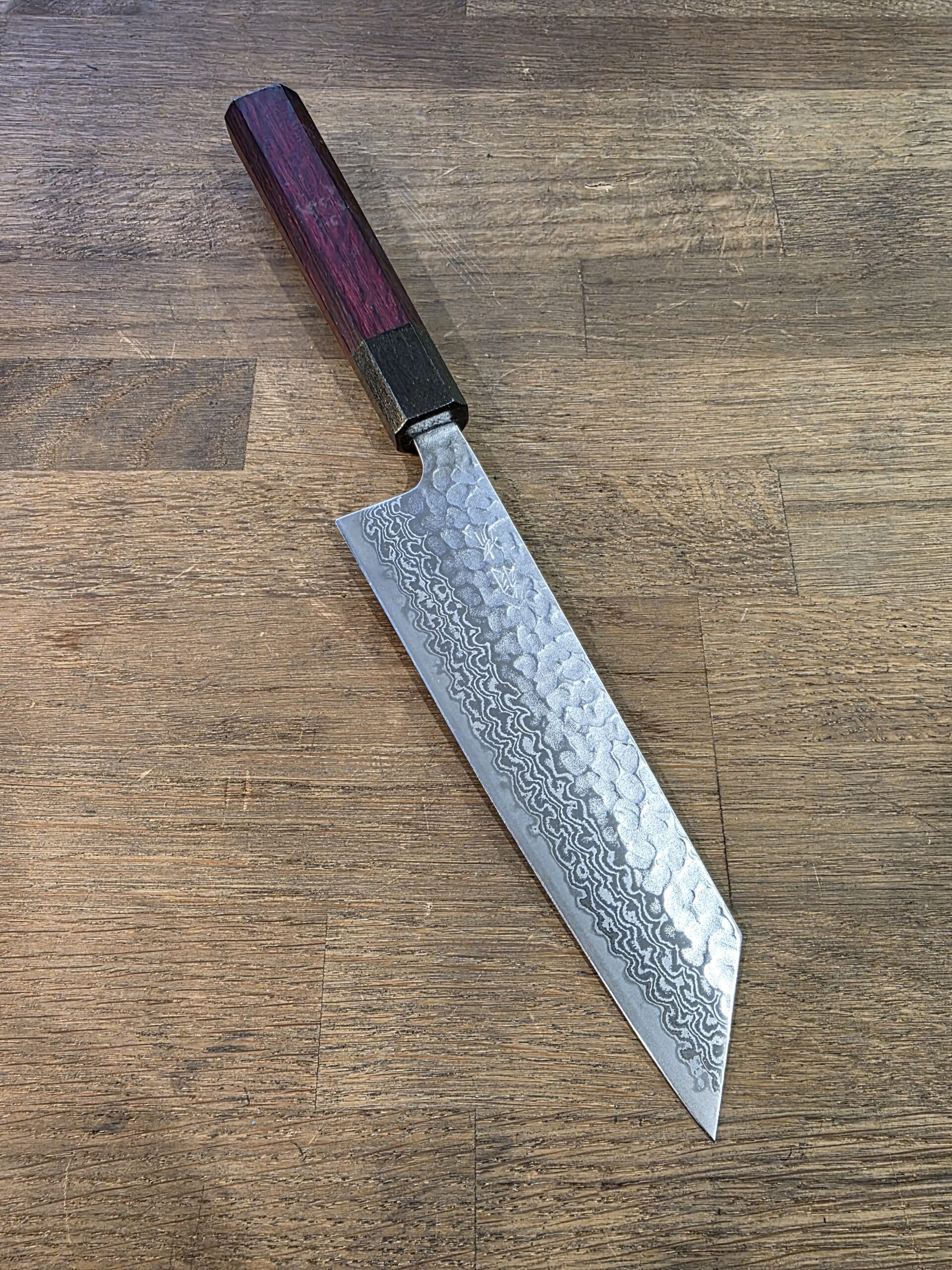 Hokiyama - NEW - BUNKA 170mm - Ginsan/Damasco - Viola - immagine 4