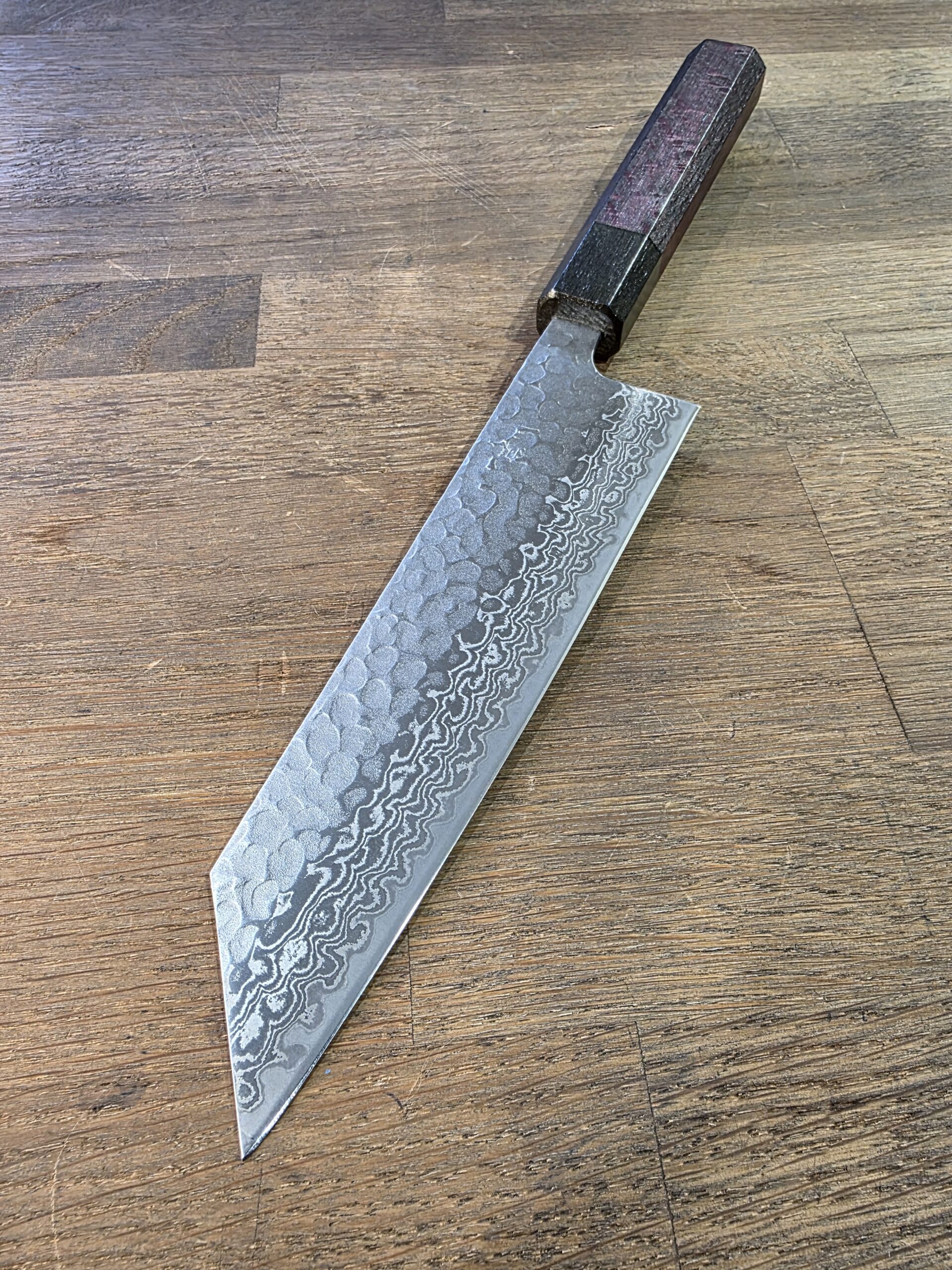 Hokiyama - NEW - BUNKA 170mm - Ginsan/Damasco - Viola - immagine 3