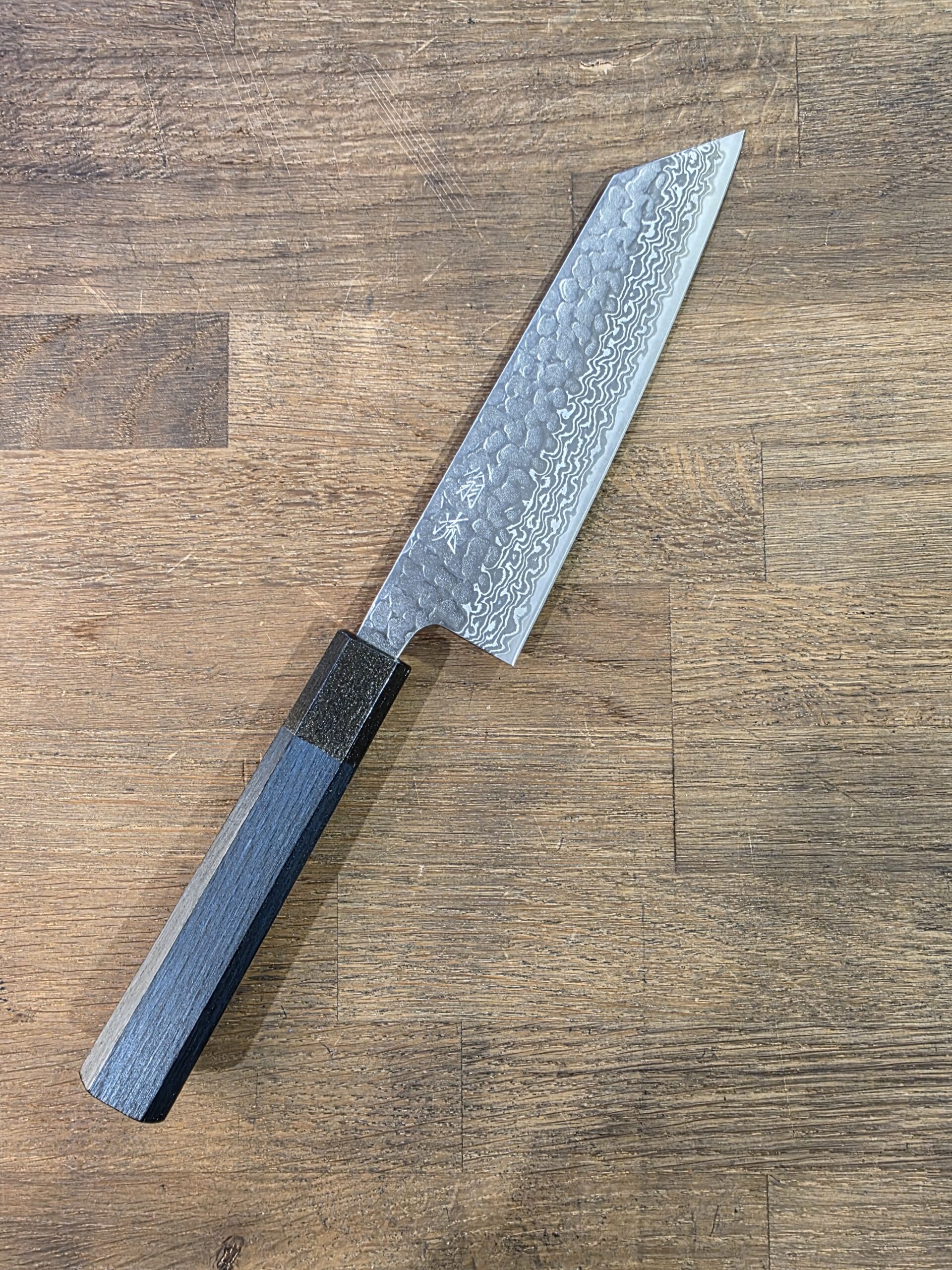 Hokiyama - NEW - BUNKA 170mm - Ginsan/Damasco - Indaco