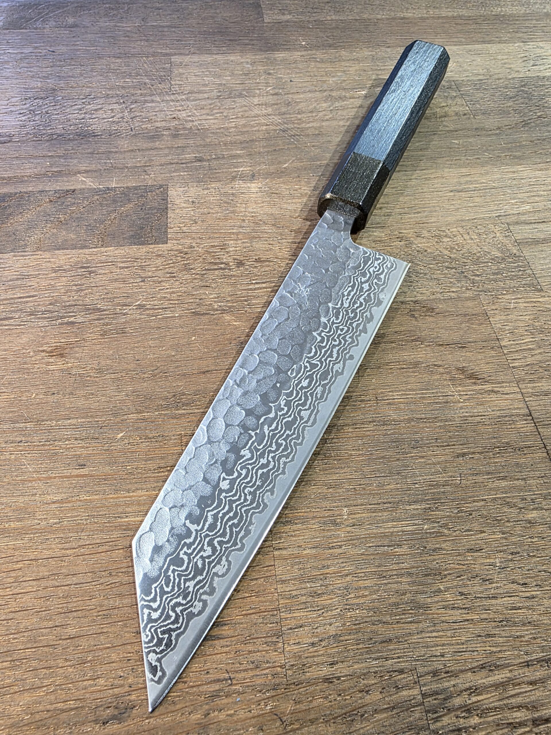 Hokiyama - NEW - BUNKA 170mm - Ginsan/Damasco - Indaco - immagine 3