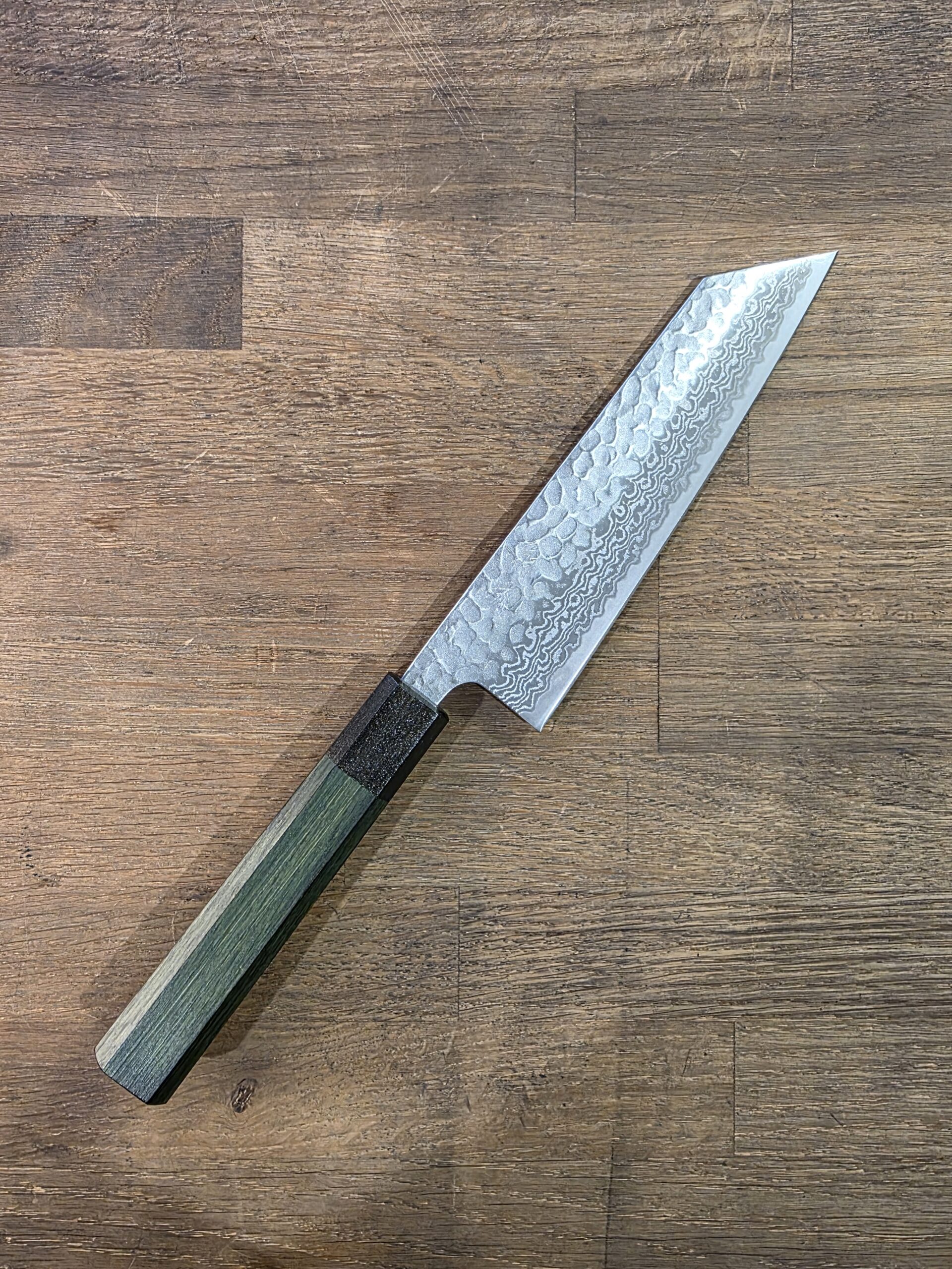 Hokiyama - NEW - BUNKA 170mm - Ginsan/Damasco - Verde